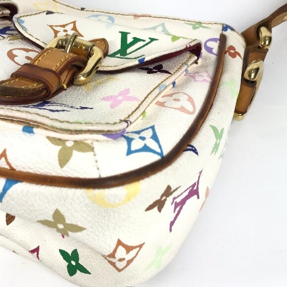 LOUIS VUITTON White Monogram Shoulder Bag - Picture 7 of 16